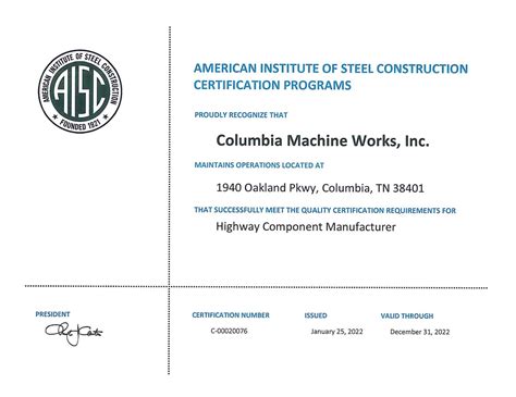 aisc certified cnc machines|AISC certification search.